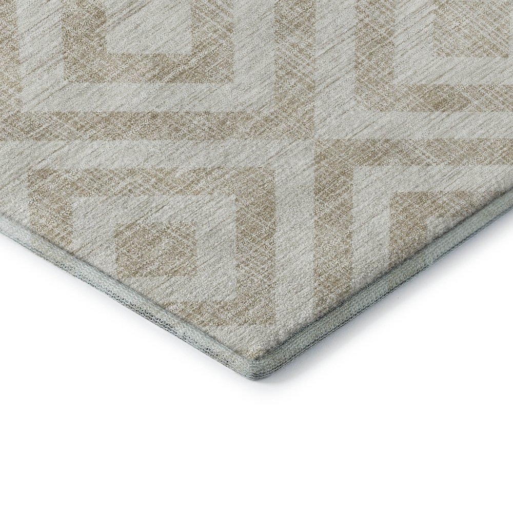 Premium Machine Washable Mayfield AMF733 Ivory 8' x 8' Round Rug. Picture 3