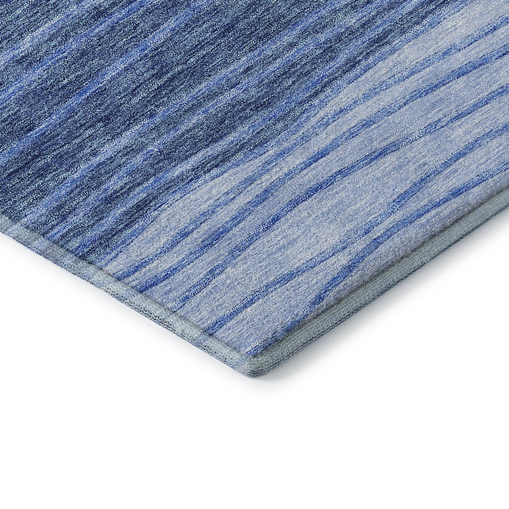 Premium Machine Washable Mayfield AMF735 Blue 8' x 8' Round Rug. Picture 3
