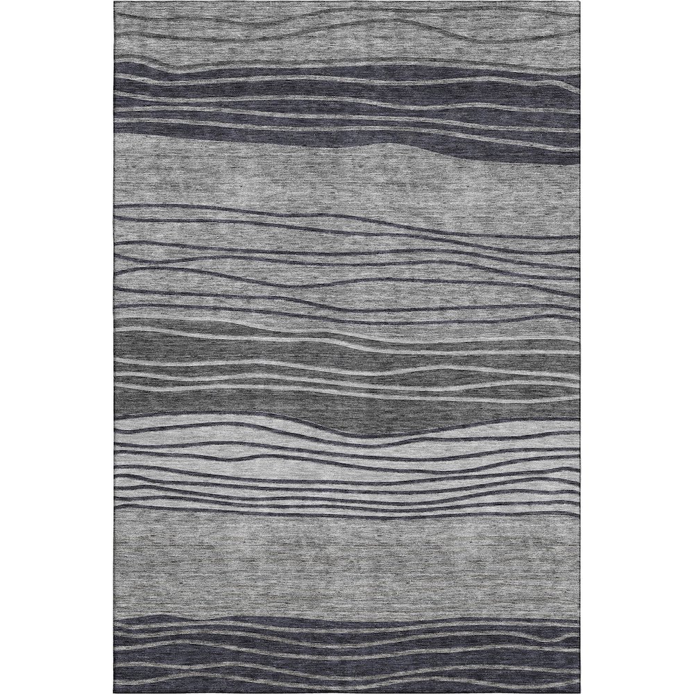 Premium Machine Washable Mayfield AMF735 Gray 10' x 14' Rug. Picture 1