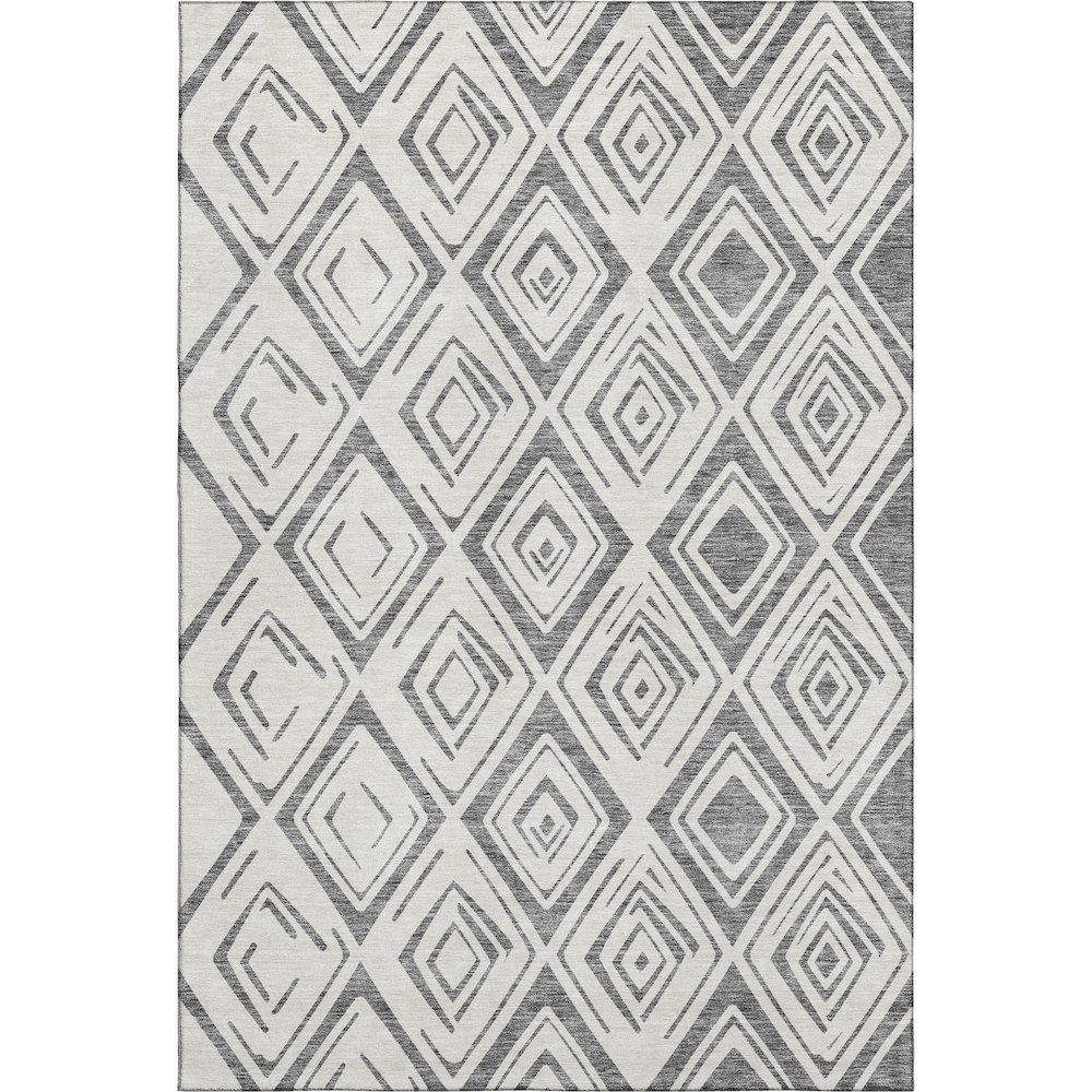 Premium Machine Washable Mayfield AMF737 Gray 10' x 14' Rug. Picture 1