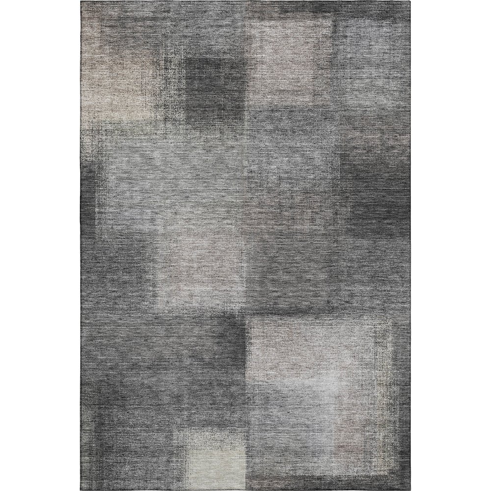 Premium Machine Washable Mayfield AMF742 Charcoal 10' x 14' Rug. Picture 1