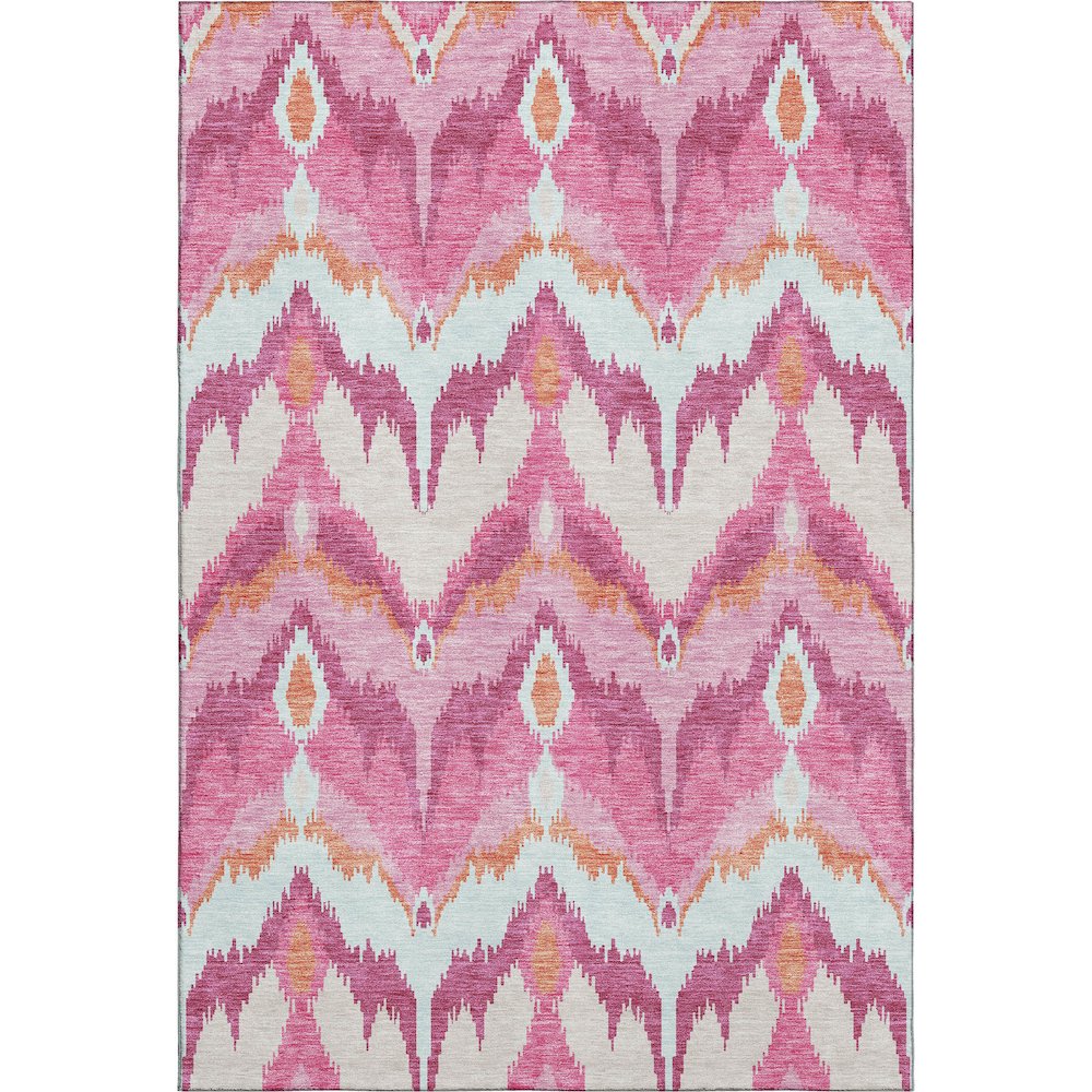 Premium Machine Washable Mayfield AMF743 Pink 10' x 14' Rug. Picture 1