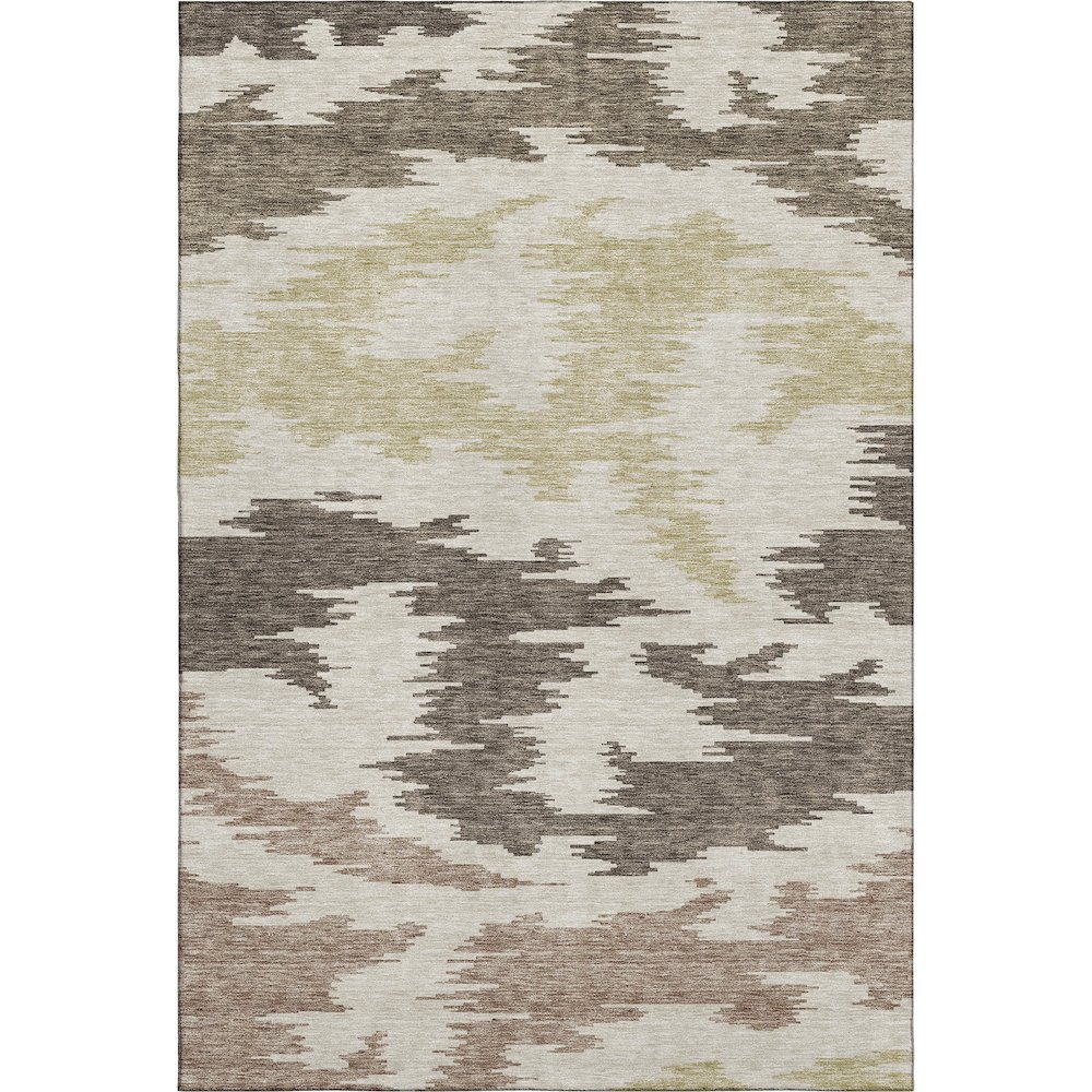 Premium Machine Washable Mayfield AMF746 Chocolate 10' x 14' Rug. Picture 1