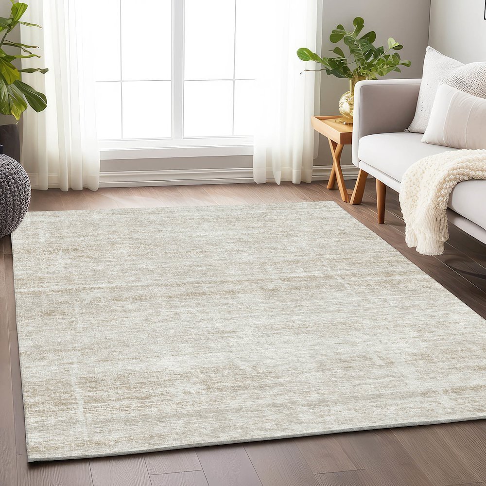Premium Machine Washable Mayfield AMF747 Ivory 10' x 14' Rug. Picture 5