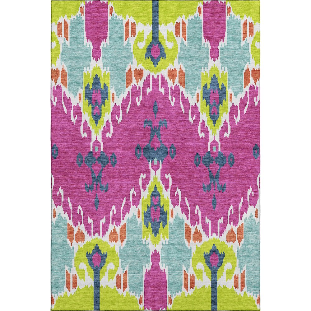 Premium Machine Washable Mayfield AMF748 Pink 10' x 14' Rug. Picture 1