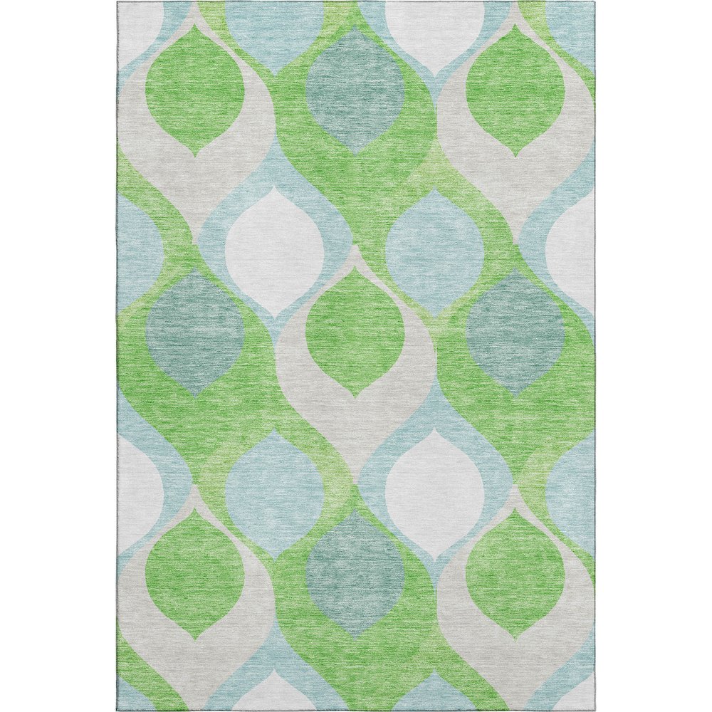 Premium Machine Washable Mayfield AMF749 Lime 10' x 14' Rug. Picture 1
