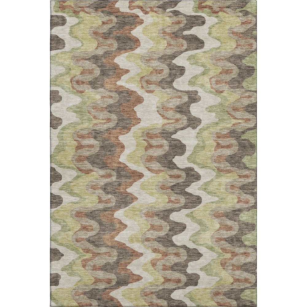 Premium Machine Washable Mayfield AMF750 Chocolate 10' x 14' Rug. Picture 1