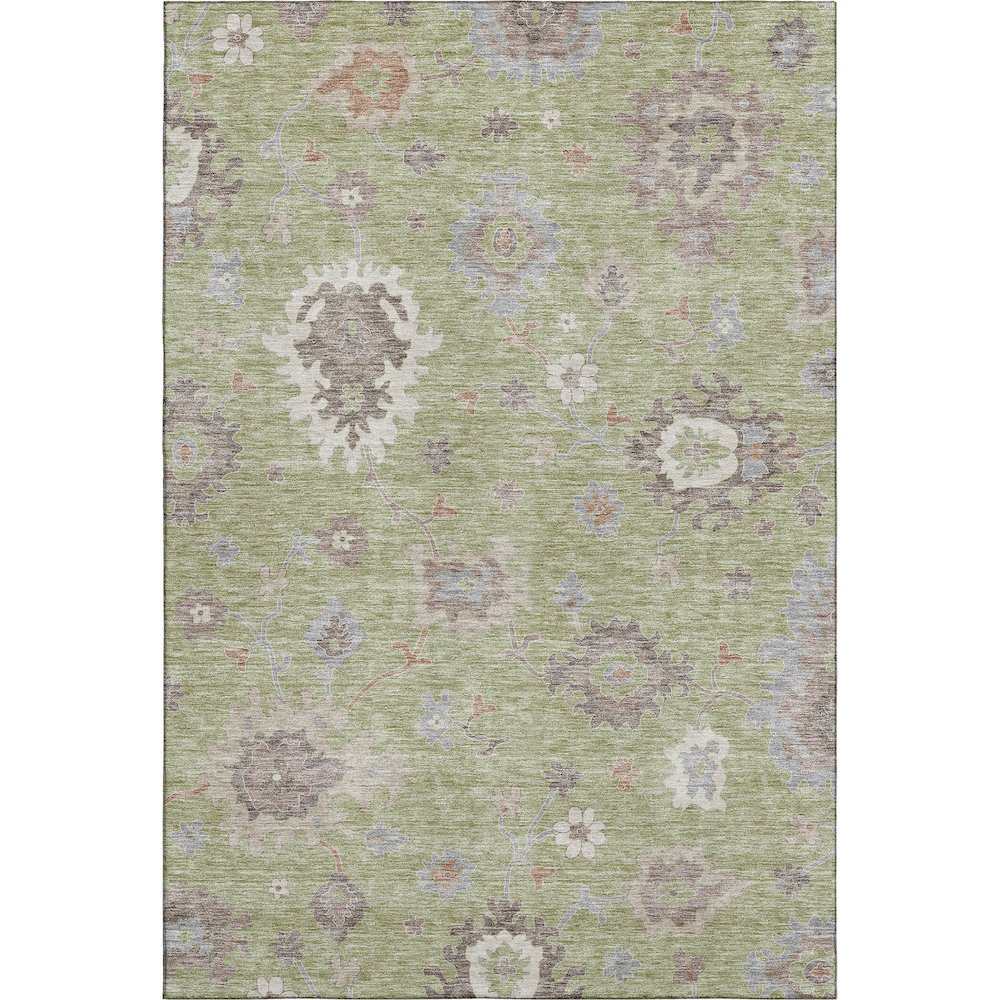 Premium Machine Washable Mayfield AMF753 Aloe 10' x 14' Rug. Picture 1