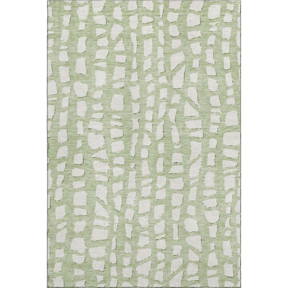 Premium Machine Washable Mayfield AMF754 Aloe 10' x 14' Rug. Picture 1