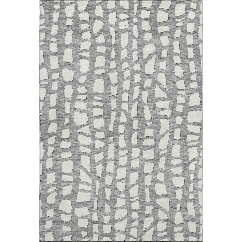 Premium Machine Washable Mayfield AMF754 Gray 10' x 14' Rug. Picture 1