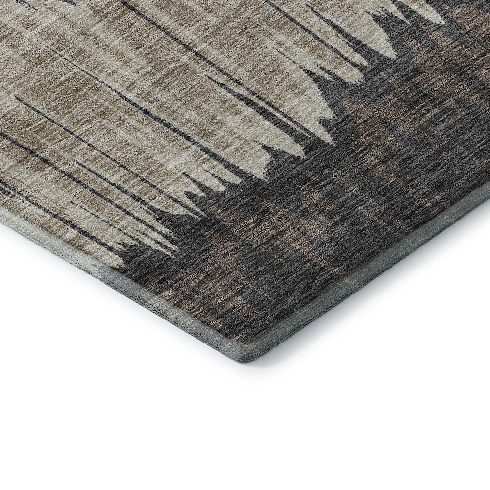 Premium Machine Washable Mayfield AMF755 Fudge 8' x 8' Round Rug. Picture 3