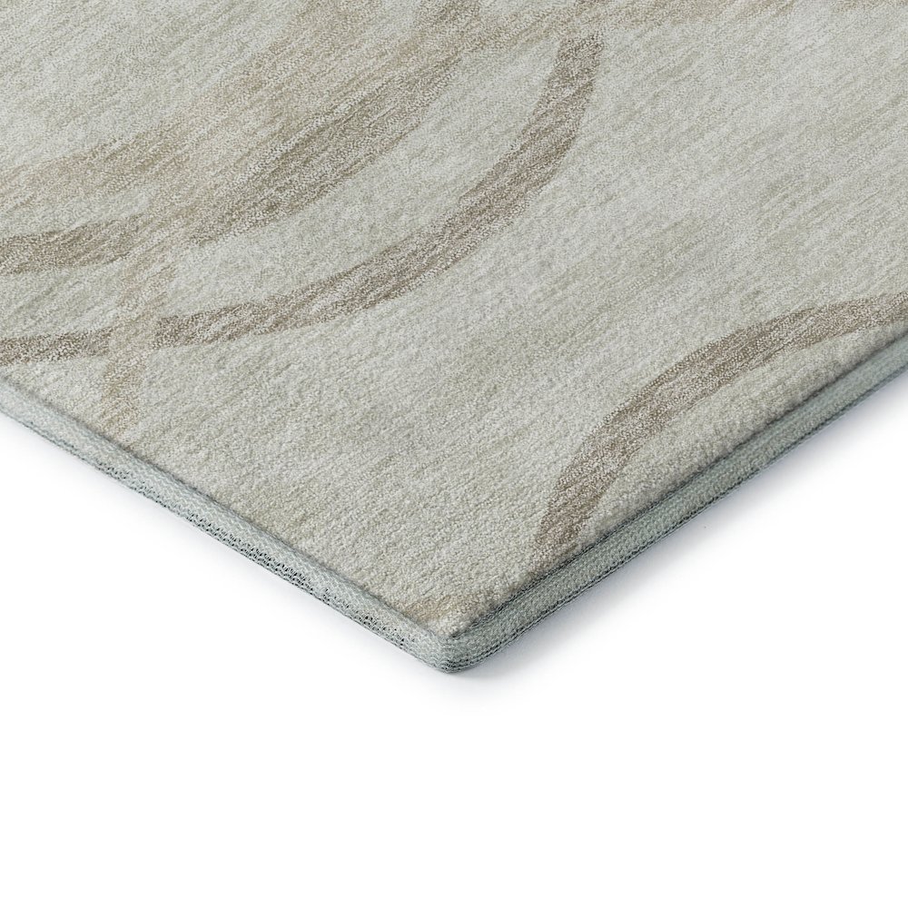 Premium Machine Washable Mayfield AMF757 Ivory 8' x 8' Round Rug. Picture 3