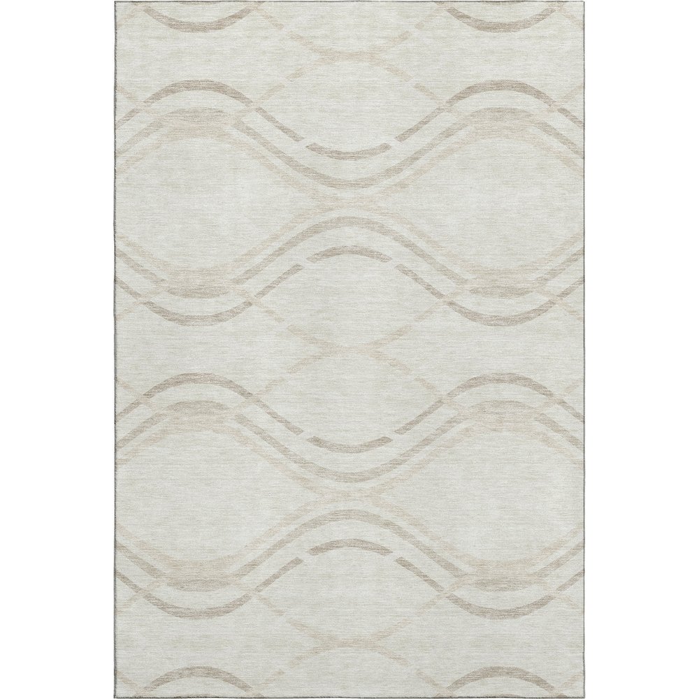 Premium Machine Washable Mayfield AMF757 Ivory 10' x 14' Rug. Picture 1