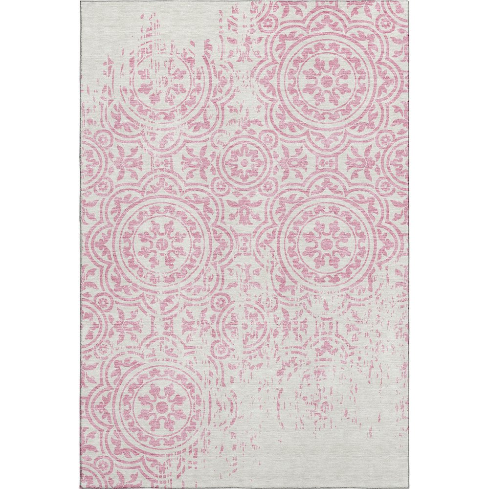 Premium Machine Washable Mayfield AMF758 Pink 10' x 14' Rug. Picture 1
