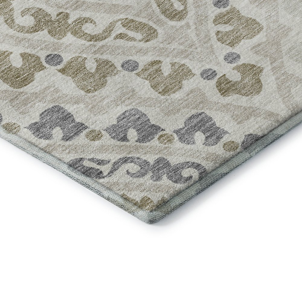 Premium Machine Washable Mayfield AMF761 Ivory 8' x 8' Round Rug. Picture 3