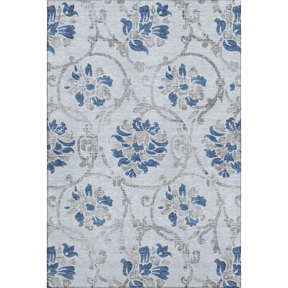 Premium Machine Washable Mayfield AMF762 Sky 10' x 14' Rug. Picture 1