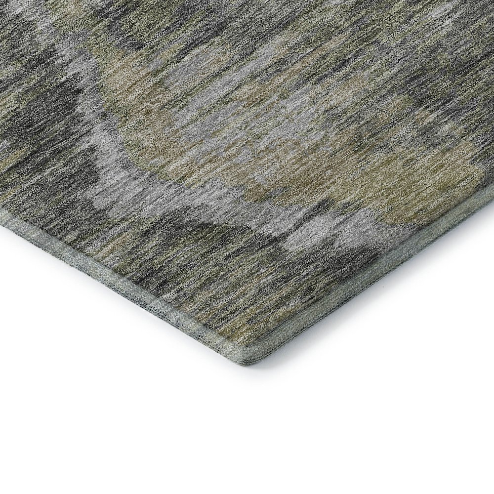 Premium Machine Washable Mayfield AMF767 Gray 8' x 8' Round Rug. Picture 3