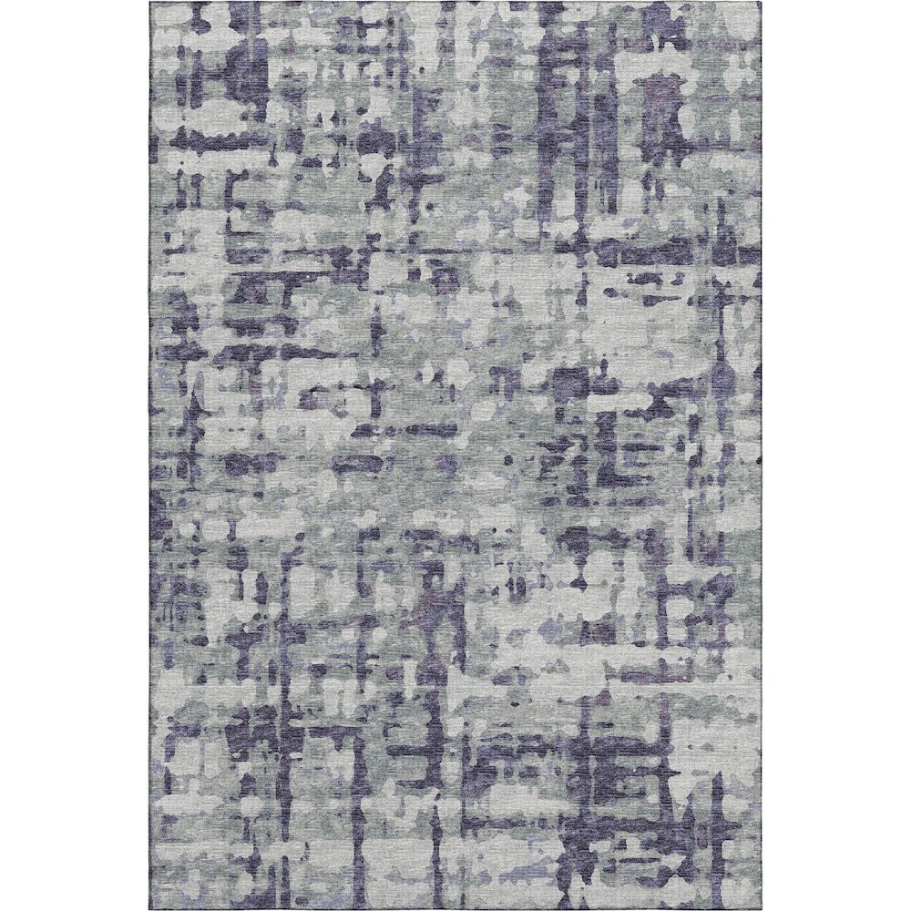 Premium Machine Washable Mayfield  Purple 10' x 14' Rug. Picture 1