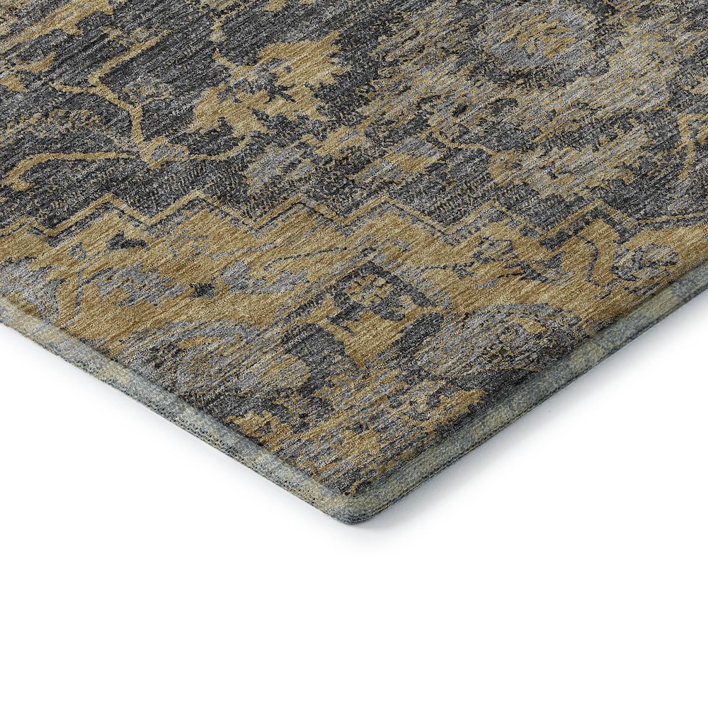Premium Machine Washable Mayfield AMF774 Gray 8' x 8' Round Rug. Picture 3