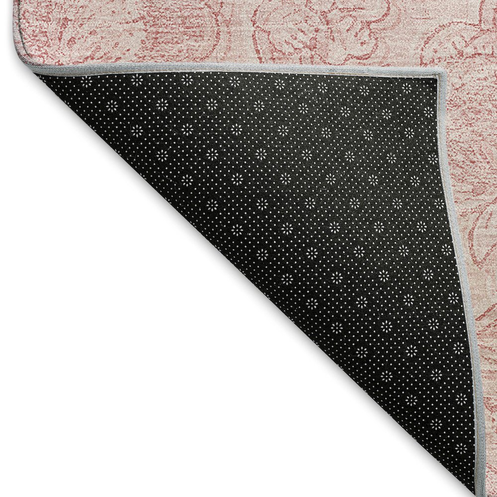 Premium Machine Washable Mayfield AMF782 Pink 8' x 8' Round Rug. Picture 2