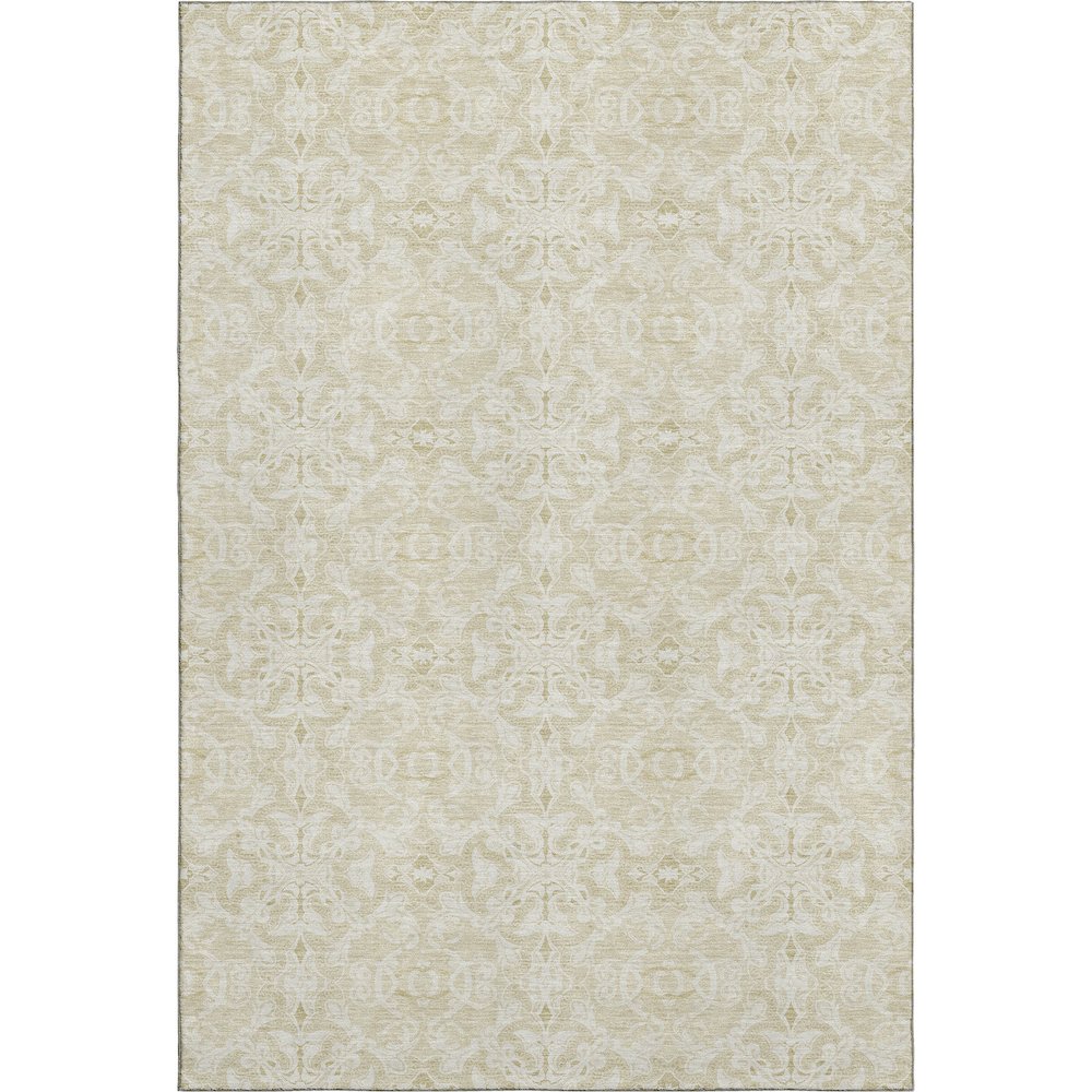 Premium Machine Washable Mayfield AMF784 Tan 10' x 14' Rug. Picture 1