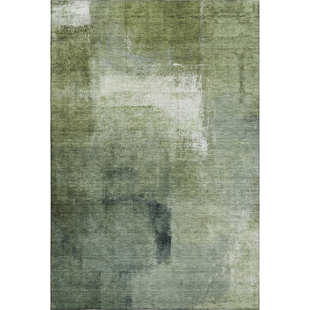 Premium Machine Washable Mayfield AMF787 Green 10' x 14' Rug. Picture 1
