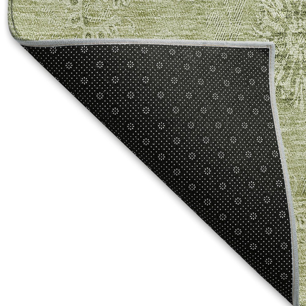 Premium Machine Washable Mayfield AMF789 Sage 8' x 8' Round Rug. Picture 2