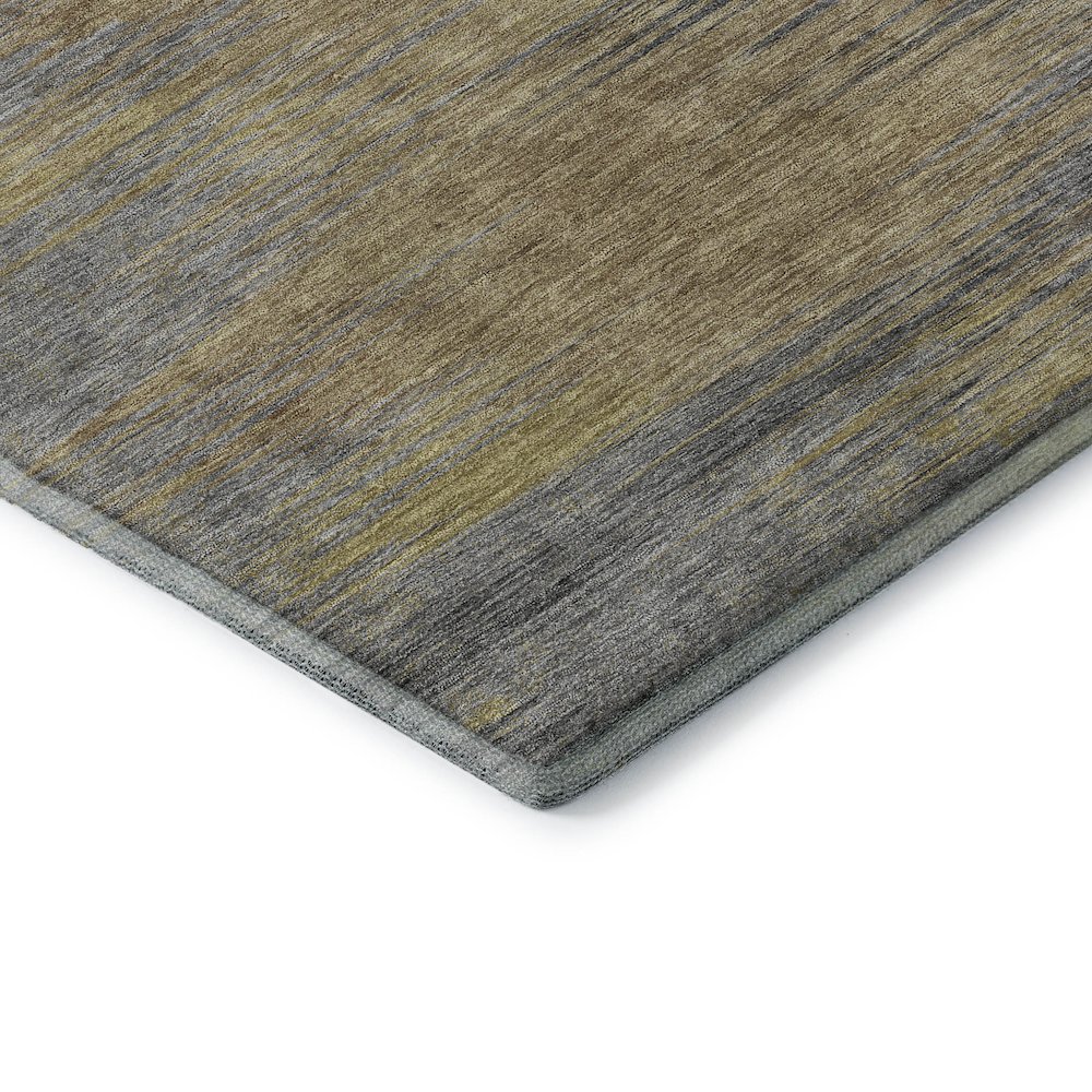 Premium Machine Washable Mayfield AMF794 Brown 8' x 8' Round Rug. Picture 3