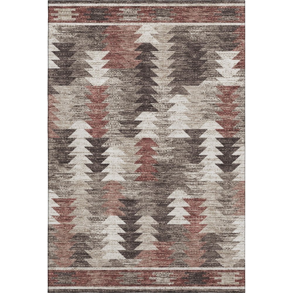 Premium Machine Washable Mayfield AMF798 Chocolate 10' x 14' Rug. Picture 1