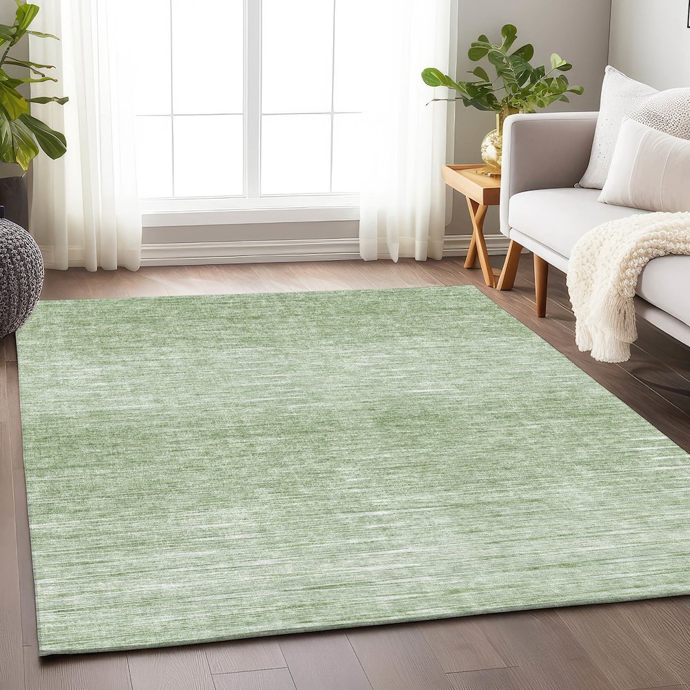 Premium Machine Washable Mayfield AMF800 Aloe 10' x 14' Rug. Picture 6
