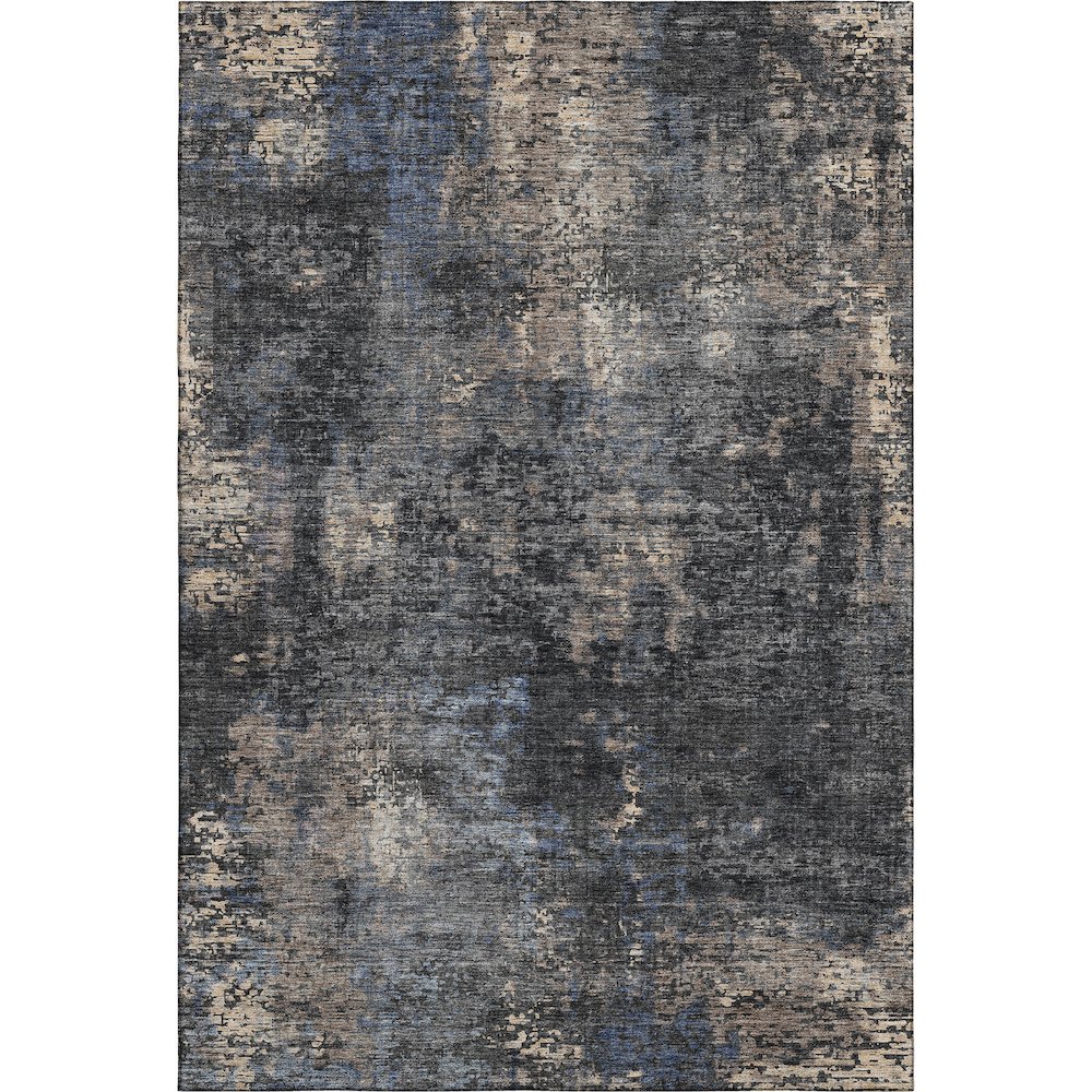 Premium Machine Washable Mayfield AMF815 Charcoal 10' x 14' Rug. Picture 1