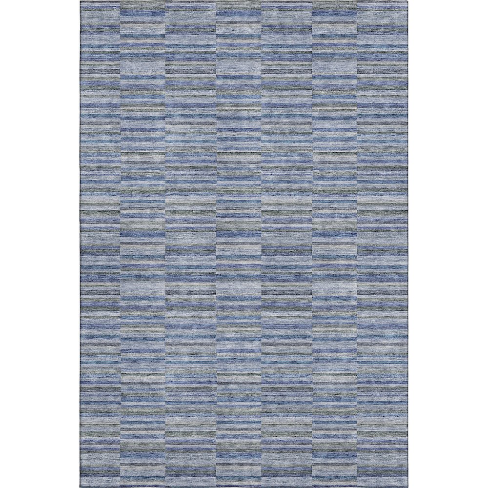 Premium Machine Washable Mayfield AMF816 Navy 10' x 14' Rug. Picture 1