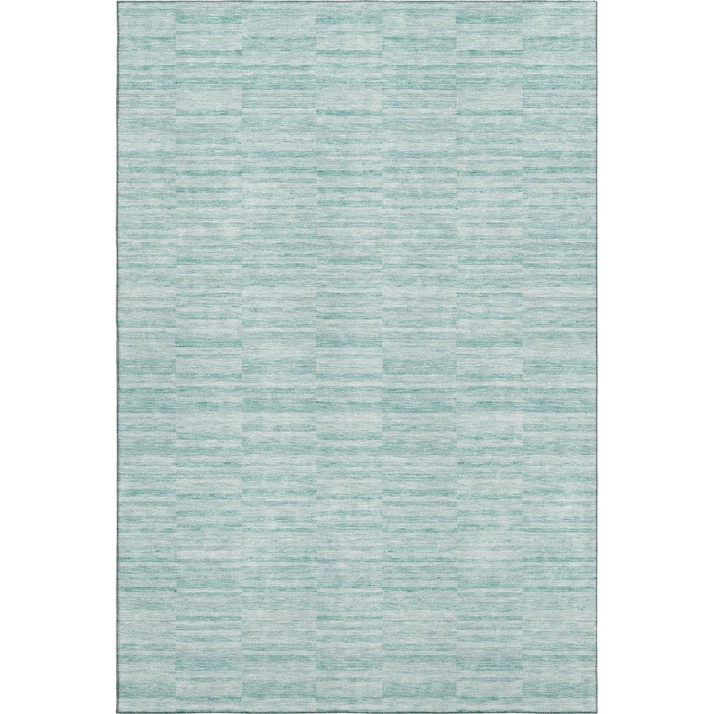 Premium Machine Washable Mayfield AMF817 Turquoise 10' x 14' Rug. Picture 1
