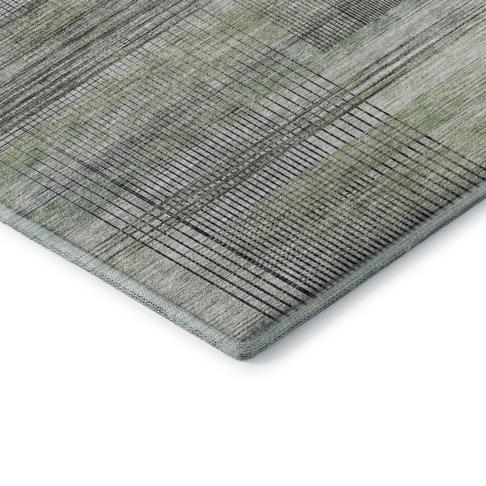 Premium Machine Washable Mayfield AMF819 Aloe 8' x 8' Round Rug. Picture 3