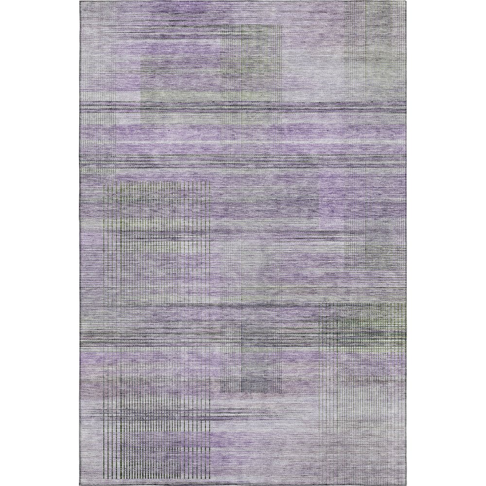 Premium Machine Washable Mayfield AMF819 Purple 10' x 14' Rug. Picture 1