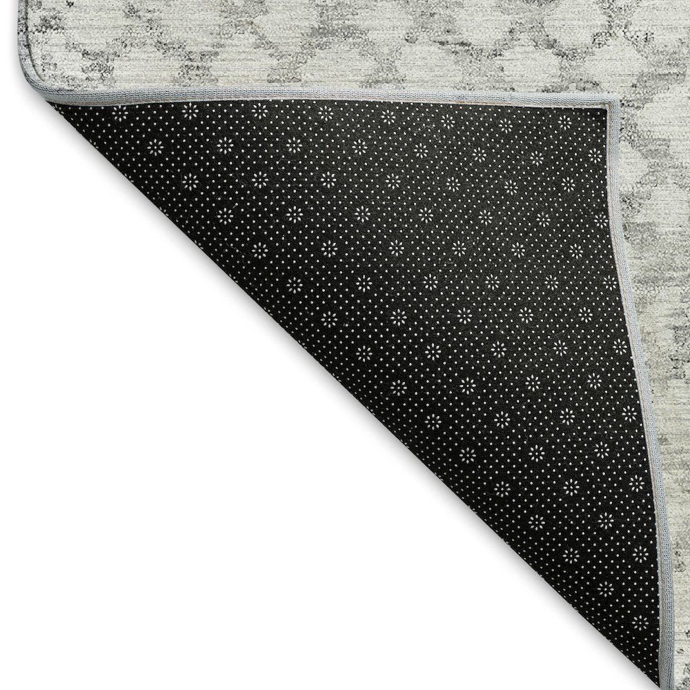 Premium Machine Washable Mayfield AMF824 Gray 8' x 8' Round Rug. Picture 2