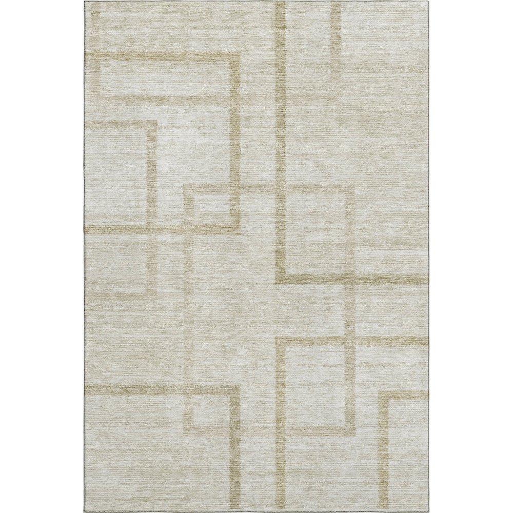 Premium Machine Washable Mayfield AMF827 Beige 10' x 14' Rug. Picture 1
