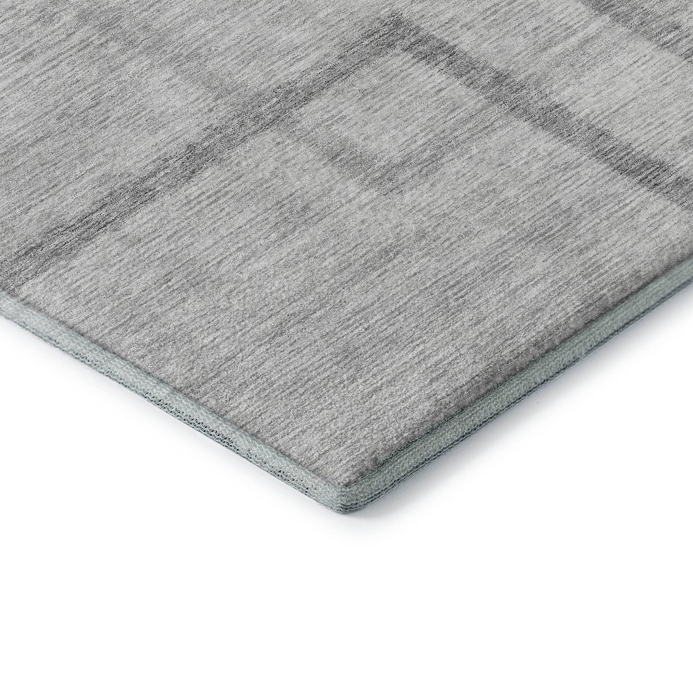 Premium Machine Washable Mayfield AMF827 Gray 8' x 8' Round Rug. Picture 3