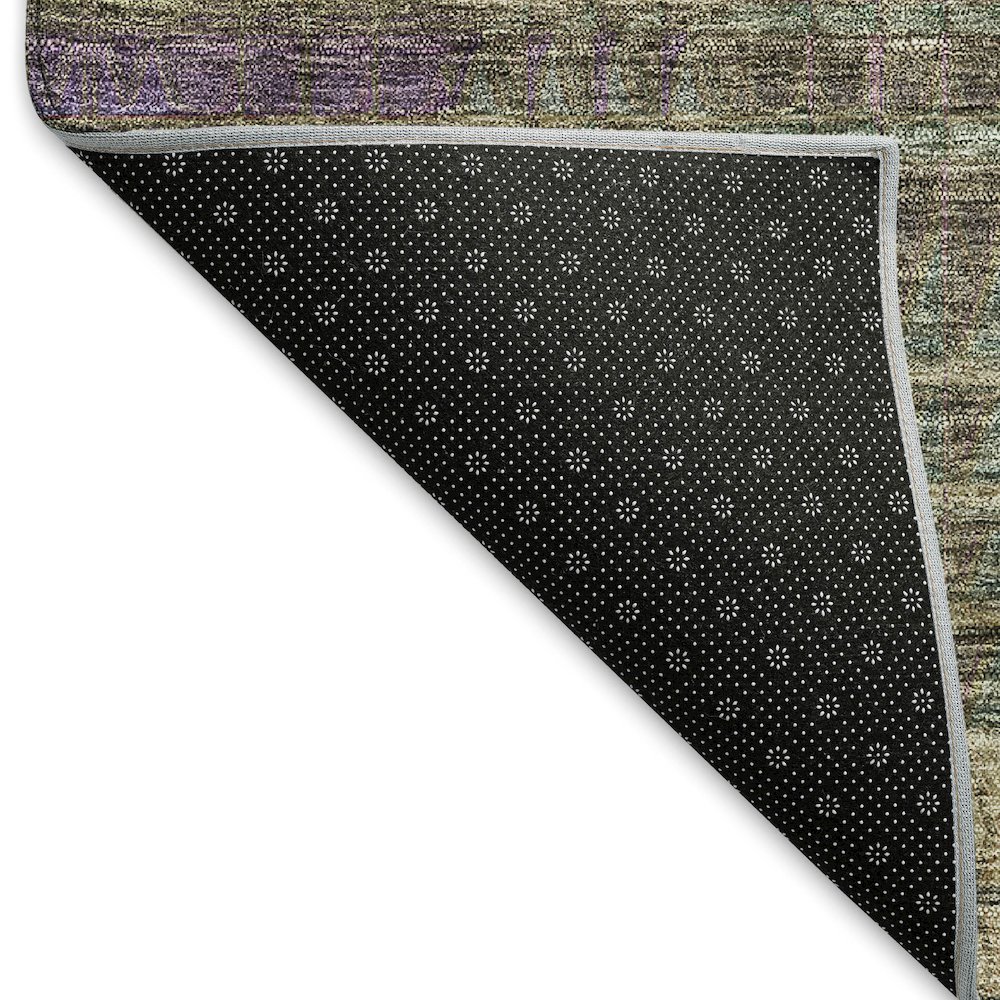 Premium Machine Washable Mayfield AMF828 Plum 8' x 8' Round Rug. Picture 2