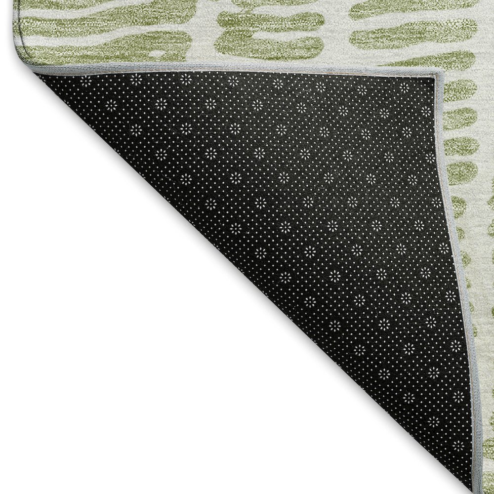 Premium Machine Washable Mayfield AMF830 Aloe 8' x 8' Round Rug. Picture 2
