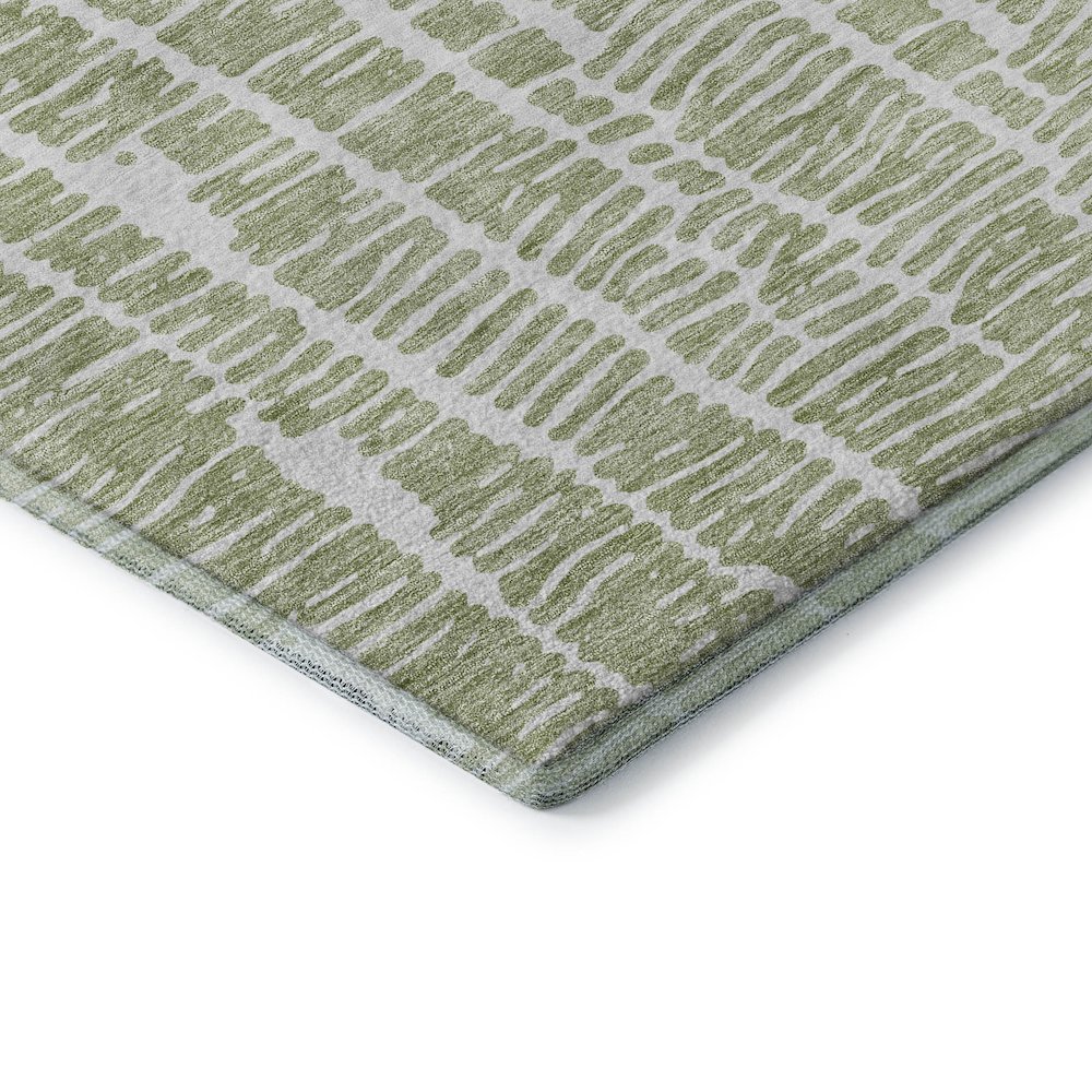 Premium Machine Washable Mayfield AMF830 Aloe 8' x 8' Round Rug. Picture 3