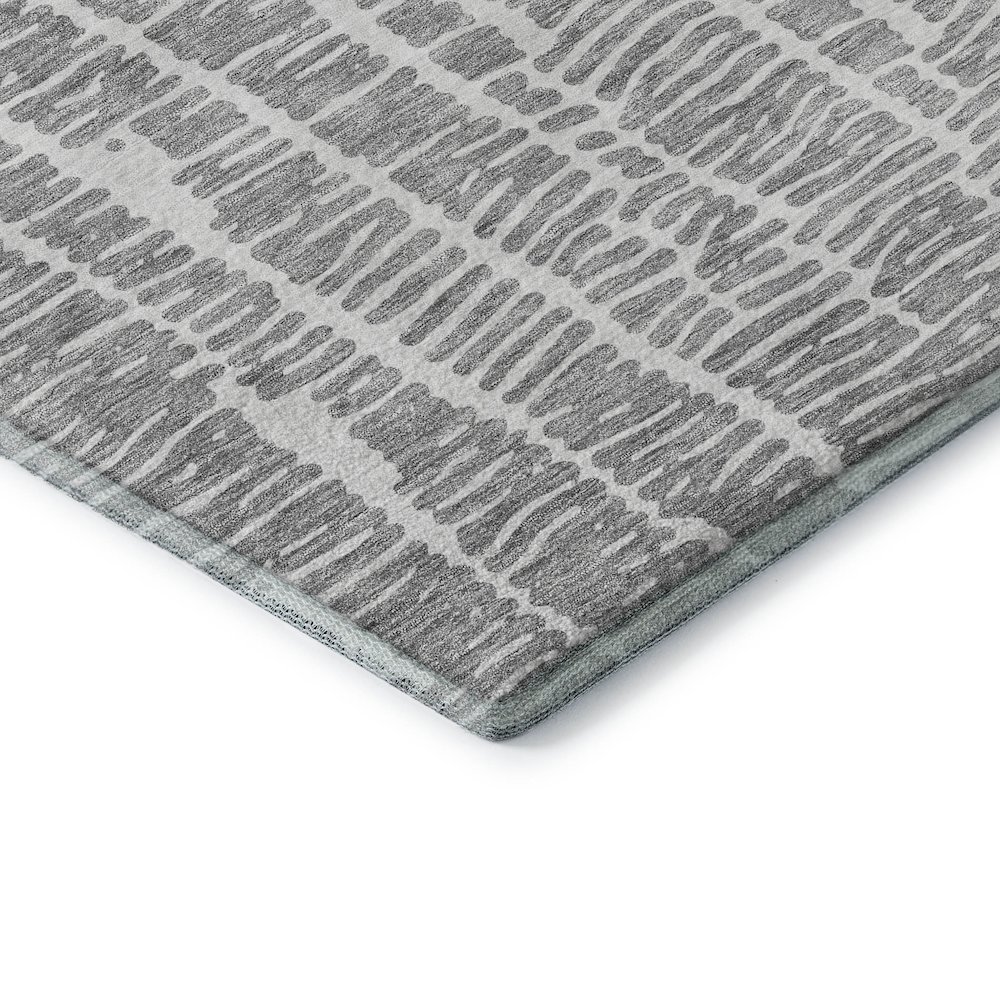 Premium Machine Washable Mayfield AMF830 Gray 8' x 8' Round Rug. Picture 3