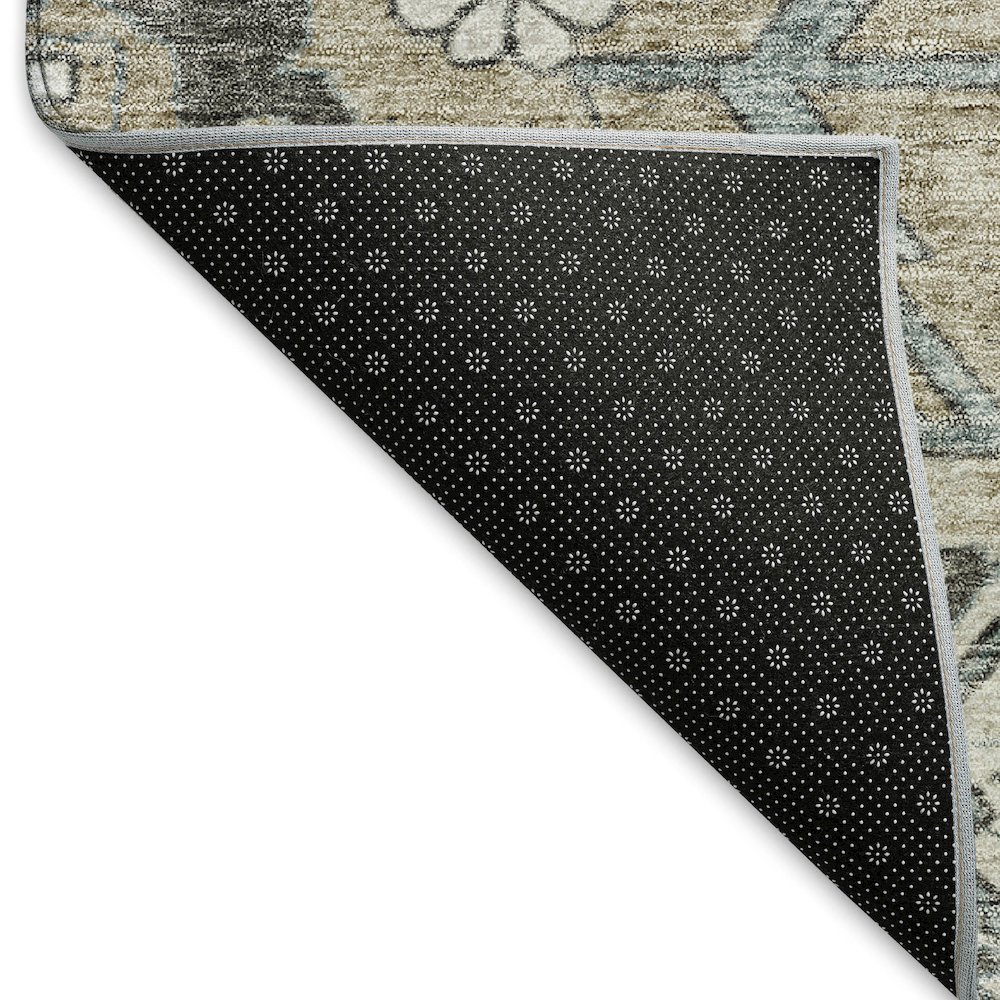 Premium Machine Washable Mayfield AMF841 Beige 8' x 8' Round Rug. Picture 2