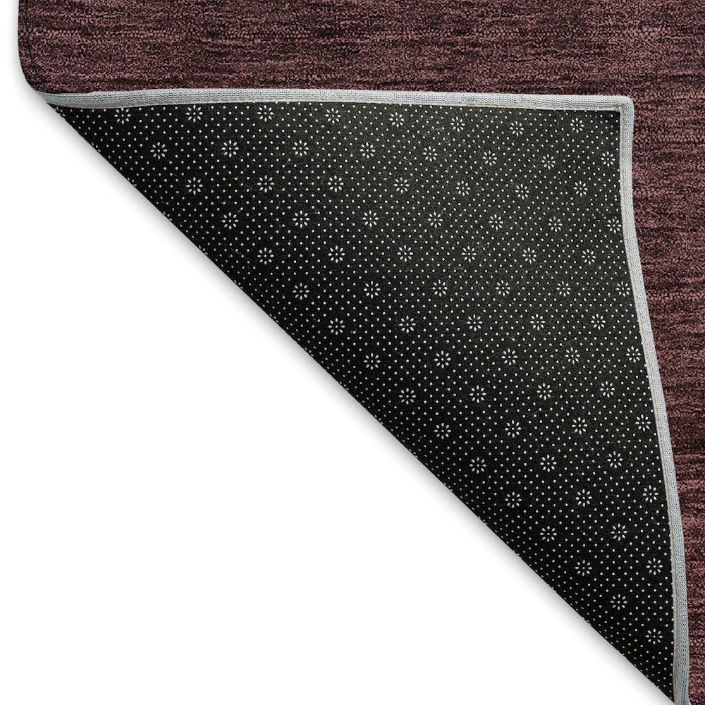 Premium Machine Washable Mayfield AMF844 Merlot 8' x 8' Round Rug. Picture 2