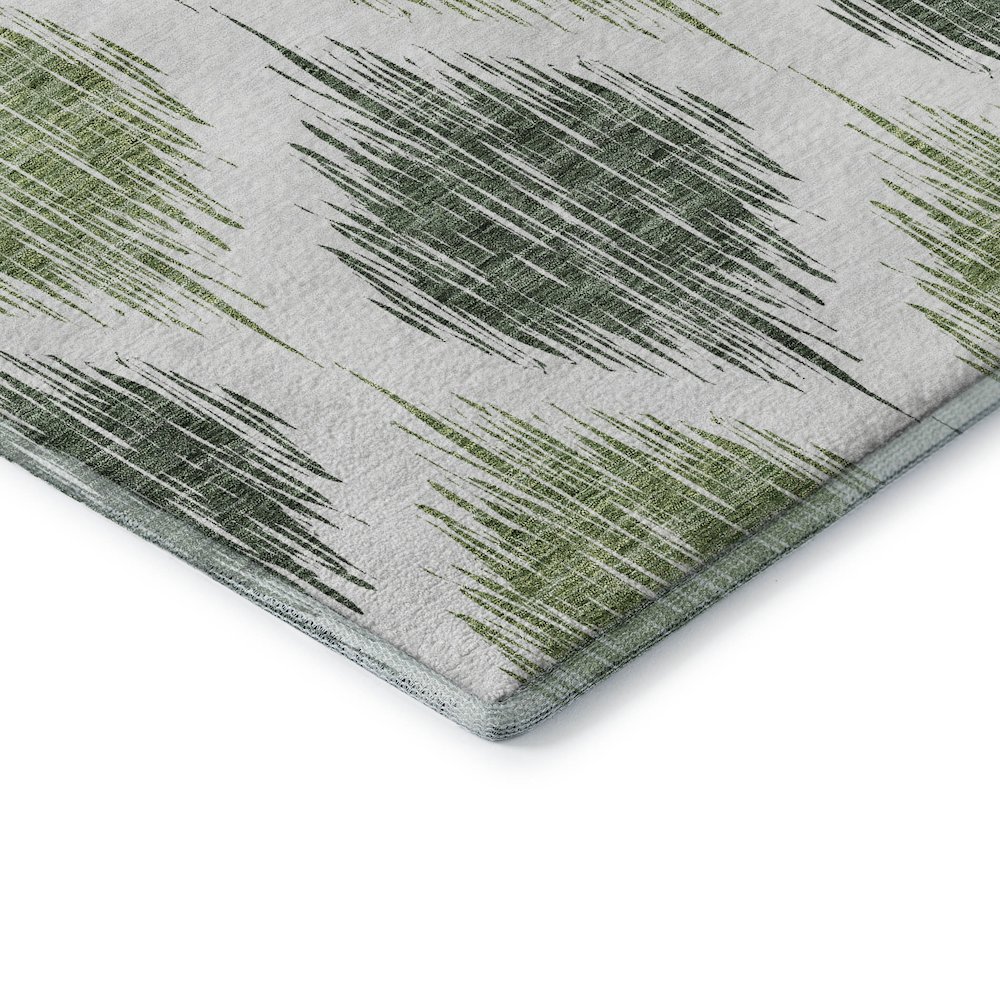 Premium Machine Washable Mayfield AMF848 Fern 8' x 8' Round Rug. Picture 3