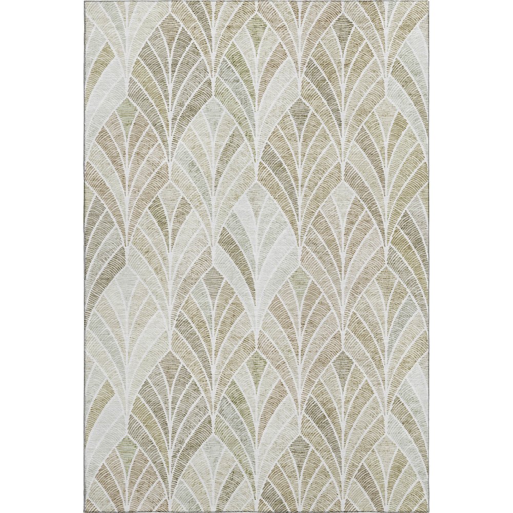 Premium Machine Washable Mayfield AMF851 Khaki 10' x 14' Rug. Picture 1