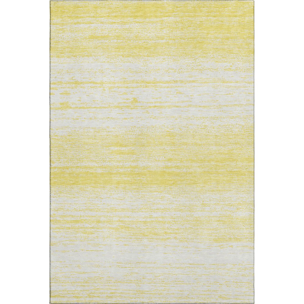 Premium Machine Washable Mayfield AMF859 Yellow 10' x 14' Rug. Picture 1