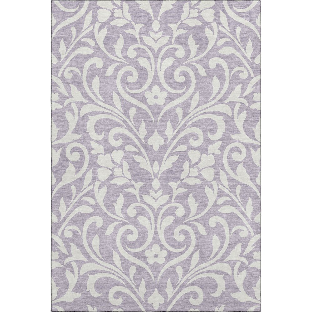 Premium Machine Washable Mayfield AMF875 Lavender 10' x 14' Rug. Picture 1