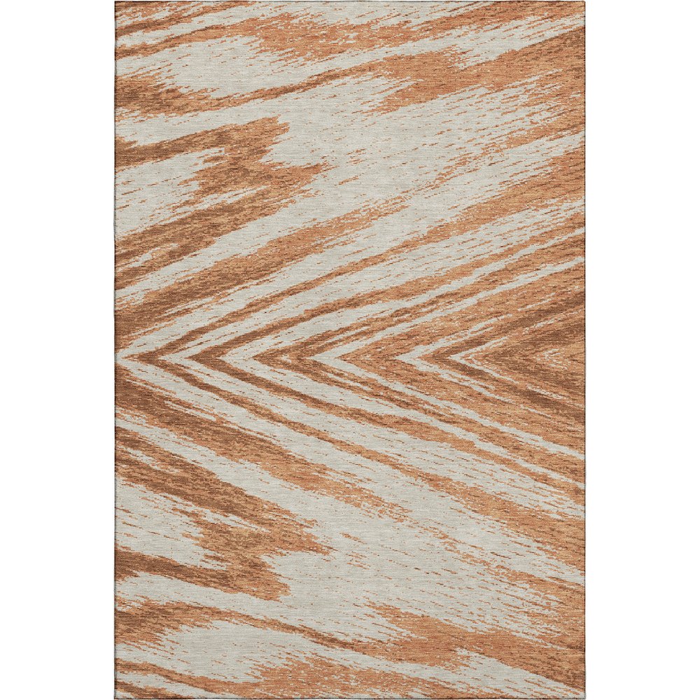 Premium Machine Washable Mayfield AMF876 Paprika 10' x 14' Rug. Picture 1