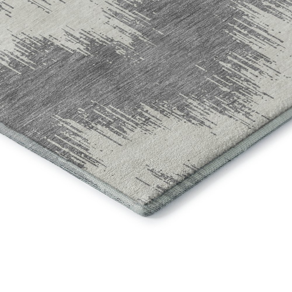 Premium Machine Washable Mayfield AMF880 Gray 8' x 8' Round Rug. Picture 3